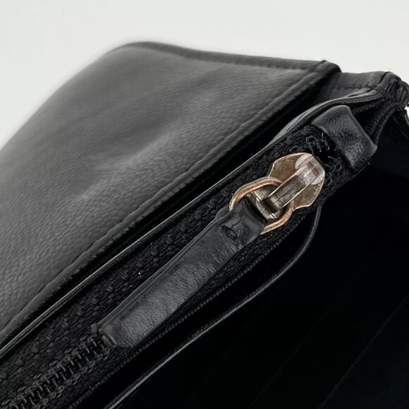 CHANEL Authentic WOC Black Caviar Crossbody Silver Hardwrae Small Bag A1720 - Picture 10 of 16